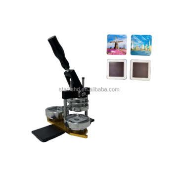 Mini Business Fridge Magnet Maker Machine Kit with Paper Cutter and Materials