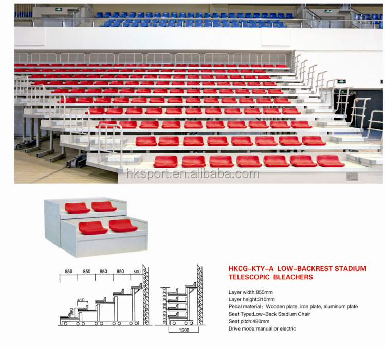 FIBA-Approved Telescopic Stadium Seating System