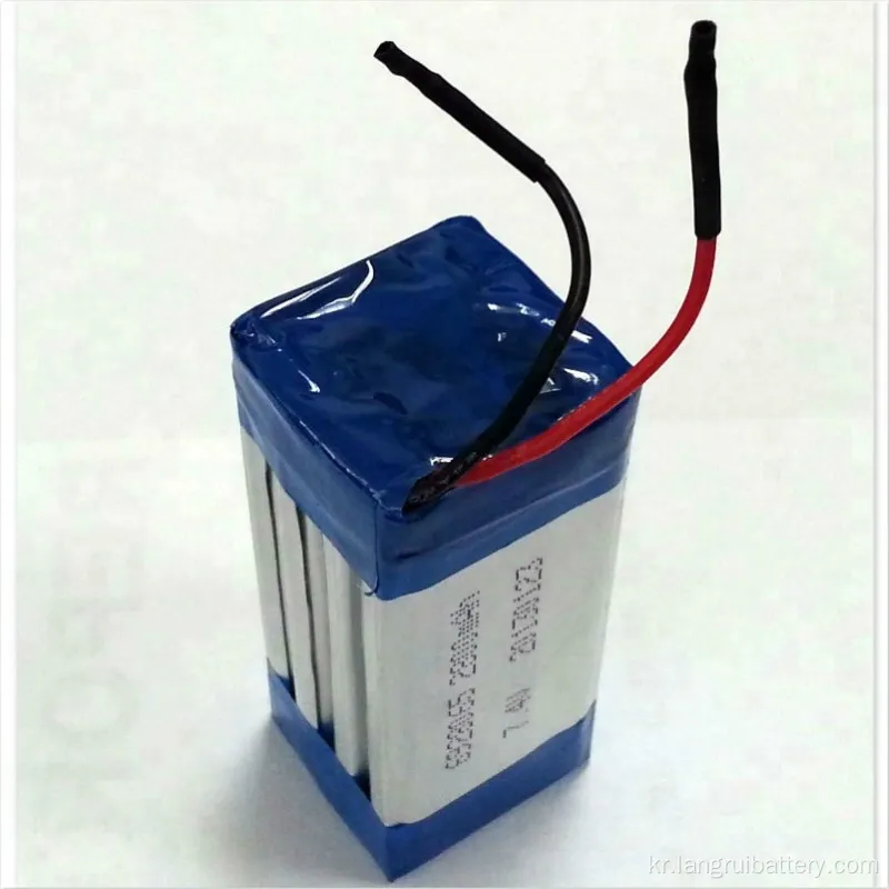 OEM 충전식 Li-Polymer 배터리 팩 7.4V 1800mAh