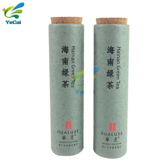 Factory wholesale luxury waterproof fabric cardboard packaging paper core tubes for tea