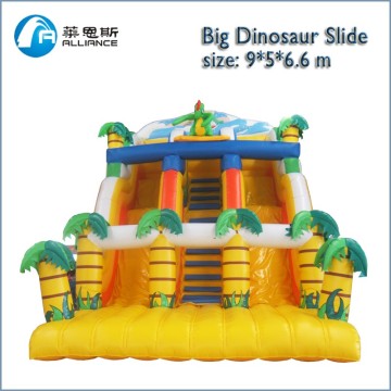 china manufacturer removable 9*5*6.6m dinosaur slide commercial rentals inflatable slides