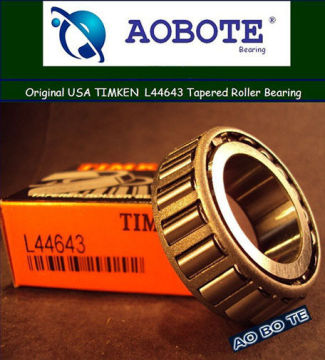 Abec-3 Timken Taper Roller Bearings L44643 / L44613 , V3 Gcr15 And High-speed