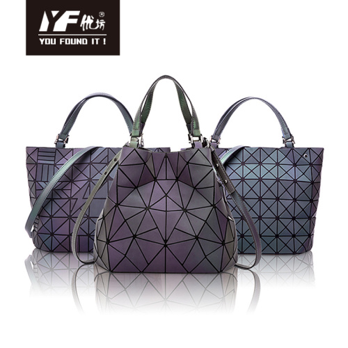 Umhängetasche für Mädchen Bunte Diamanthandtaschen Großraum leuchtender geometrischer Messenger Bag