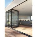 Aluminium hinged bifold glass doors