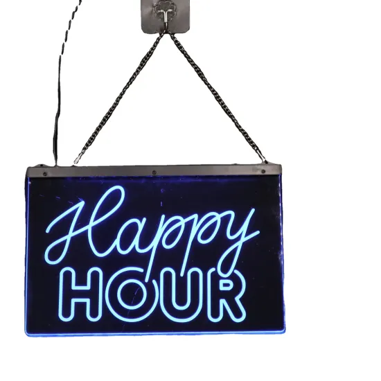 Customized 7 Colors LED Signboard for Bar Hotel - USB Night Light Welcome Sign