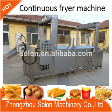 Professional gas continuous fryer/potato chips continuous fryer with factory price