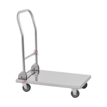 304 400kg Waterproof Stainless Steel Folding Platform Trolley