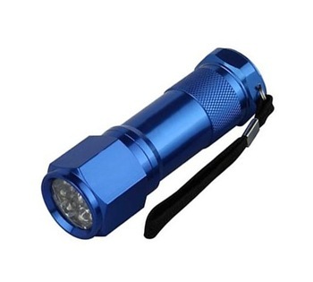 mini 9 UV led glow flashlight LED Torch