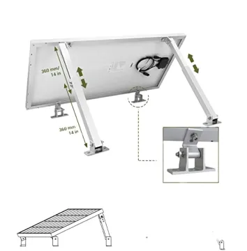 Wholesale Adjustable Tilt Front and Rear Leg Solar Panel Mounting System with Bracket