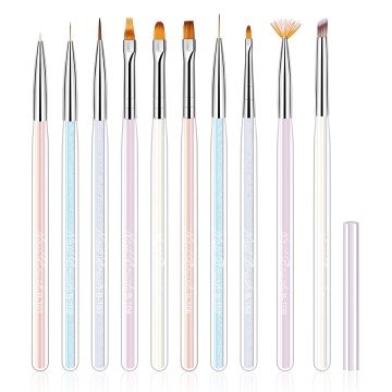 In Stock Nail Art Tool Brush Set for Color Shading and Gradual Drawing