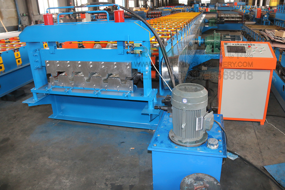 steel decking board floor production machine