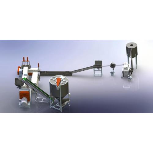 ABS PP PE HDPE LDPE Plastic Granulator Line