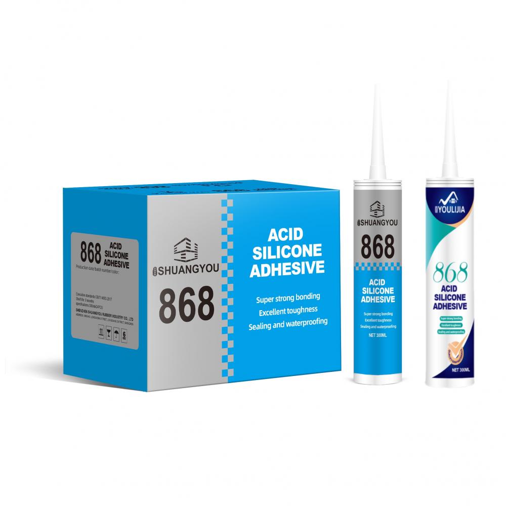 868 Strong Adhesive Silicone Sealant Curing Acetic