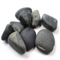 Pure Black / White poliert River Pebbles Stein für Garten Dekoration