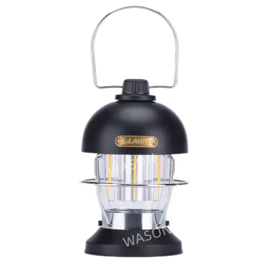 Wason Antique Original Rechargeable Portable Hanging Camping Lights Outdoor Novel Rustic Dimmable Decorative Desk Lantern