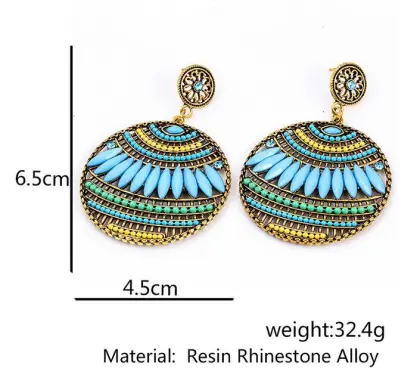 Heavy Behemian earrings, champagne colored jewelry earrings