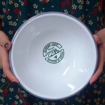 Plain Enamel Mixing Bowl for Kitchen Use