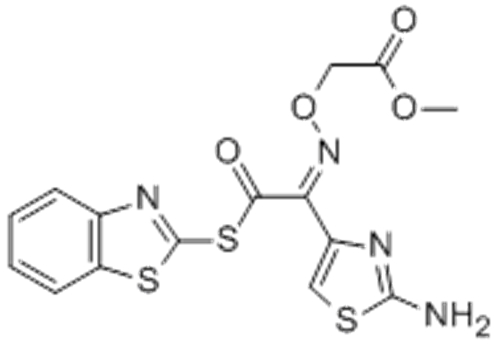 Acetic acid,2-[[(Z)-[1-(2-amino-4-thiazolyl)-2-(2-benzothiazolylthio)-2-oxoethylidene]amino]oxy]-,methyl ester CAS 246035-38-1