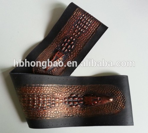 Golden steering wheel covers skin, leather hand sewing steering wheel covers