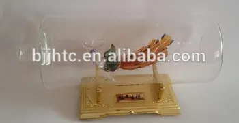 christmas decorations with glass bottle