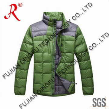 Stand Collar Green Men's Sport Jacket (QF-156)