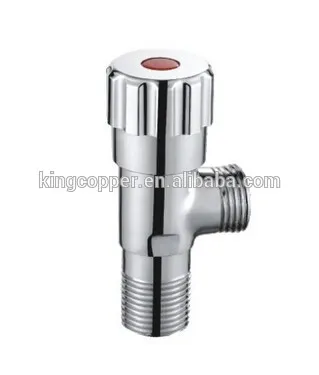 brass chrome plated angle stop valve for water mixer