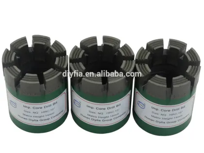 Diamond core drill bits for hard rock / Rock drill bits