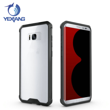 High Clear Acylic+Tpu Mobile Phone Case For Samsung Galaxy S8