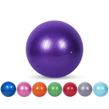PVC 75cm Yoga Ball Fitness al por mayor logotipo personalizado