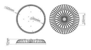 200w Industrial High Bay Light Fitting