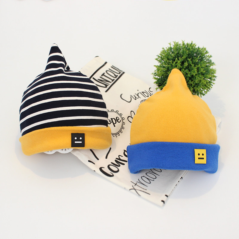 Pure cotton baby fetal cap in autumn winter (2)