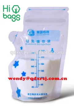 Hot sell plastic breast milk storage bags