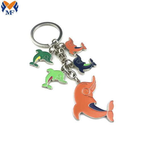 Metal Customized Lion Animal Design Keychain
