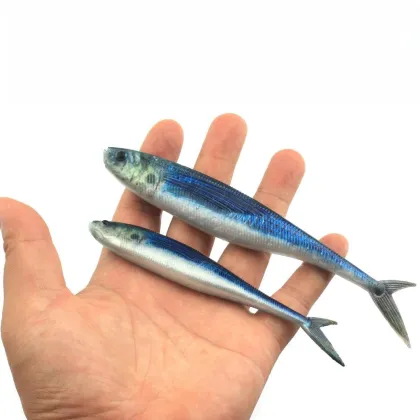 Wholesale 2pcs/pack 3D Printing Soft Shad Bait Fishing Lures