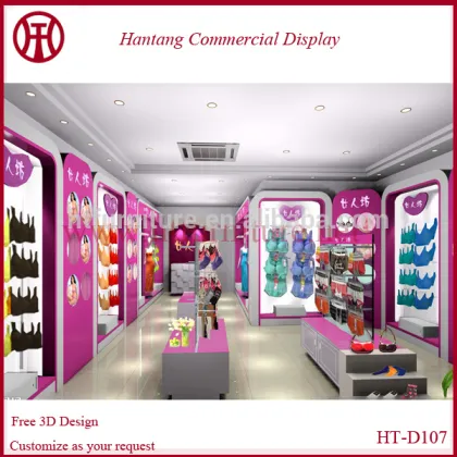 Sexy women underwear store design shelf, underwear store design