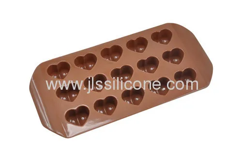 Heart Style Silicone Chocolate Mold With 15 Cavities 