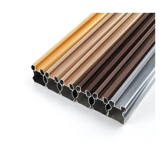 6063 6061 Aluminum Alloy Wardrobe Clothes Rail Profile