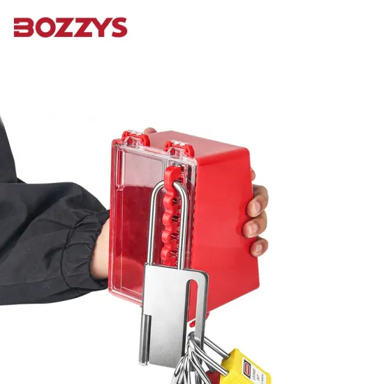 Interlocking Butterfly Tamper-Proof Heavy Duty Steel Hasp Lockout with 6MM Shackle for Multi-person Management