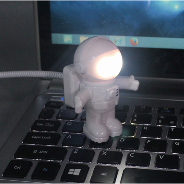 Funny Astronaut USB Gadget Spaceman USB LED Light Adjustable Night Light Gadgets for Computer PC Lamp