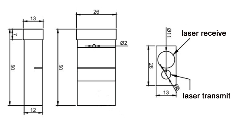 IT03M Diagram for the Long Distance Tof Sensor: