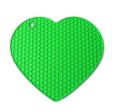Meja Coaster Heart Shape Red Silicone Mat