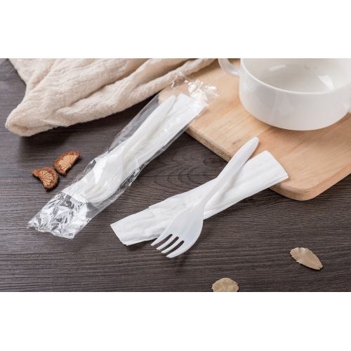 Plastic Napkin Spoon Disposable Fork and Napkins for Party