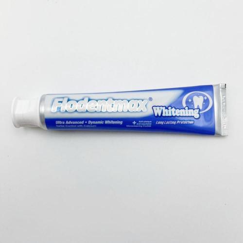 Privat etikett fluoriska tandblekande tandkräm