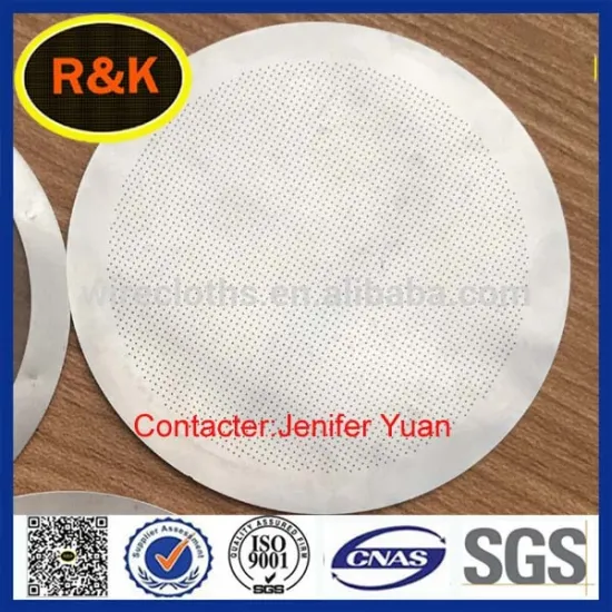 FDA 80micron stainless steel perforated mesh water coffee filter small round metal disc