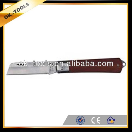 new 2014 KB002 Electrician knife,3CR13 material, wooden handle manufacturer China wholesale alibaba supplier