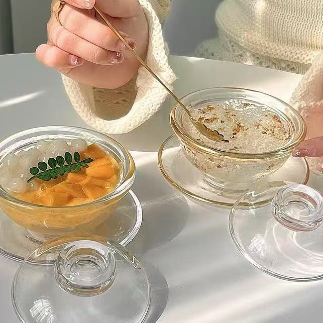 Summer Essential Clear Glass Dessert Bowls