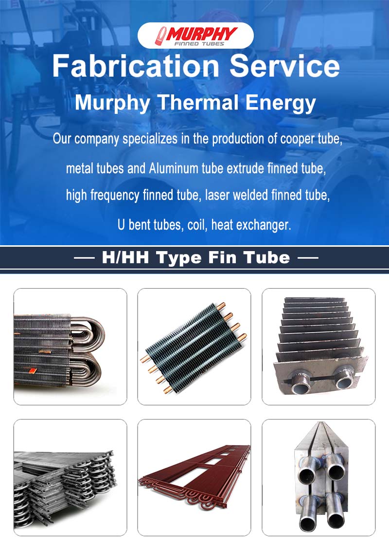 H-type finned tube display chart