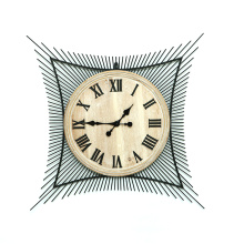 Design moderno in legno e metallo orologio da parete di lusso