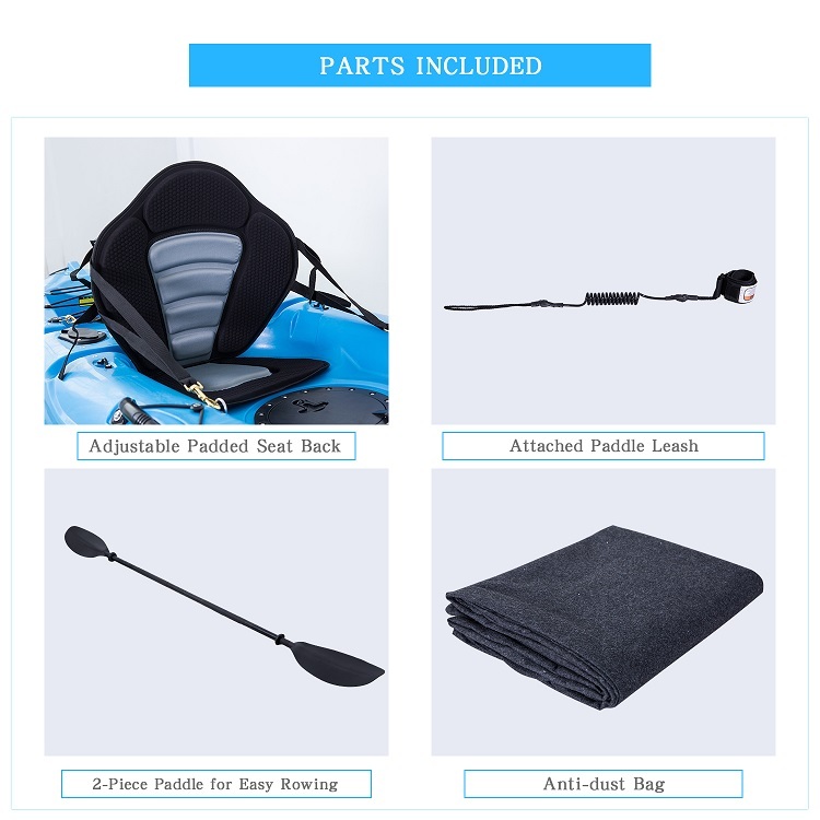 WOOWAVE Sit-On-Top Single Fishing Kayaks for Sale