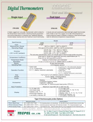 DTM-305 Digital Temperature meter temperature controller